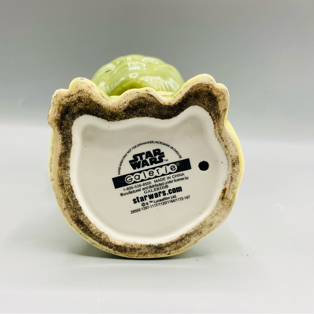 Rare Ceramic 2012 Star Wars Collectible YODA Galerie Goblet Cup Mug - Picture 6 of 8